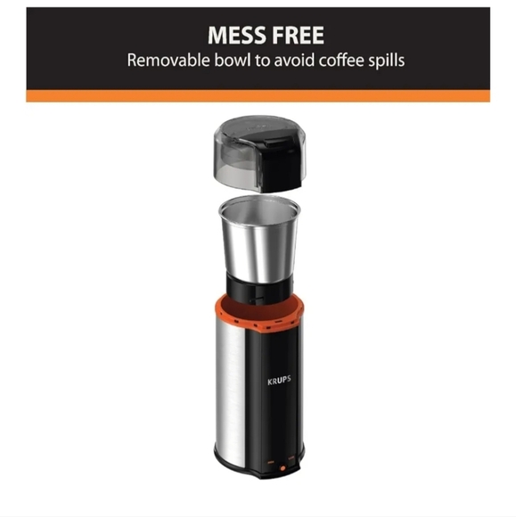 Krups Black and Silver Coffee Grinder NEW - Picture 4 of 11